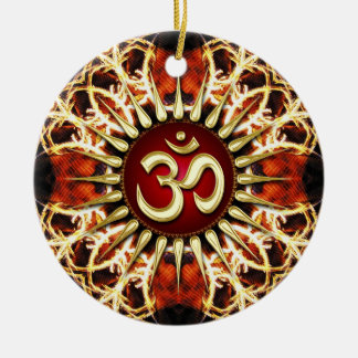 Ornamento De Cerâmica OM Fire Energy Spirit Cerâmica Ornament