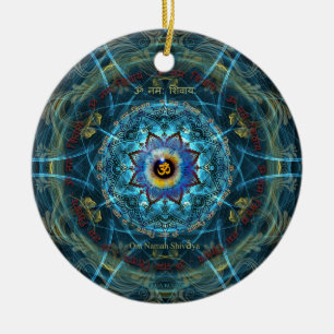 Ornamento De Cerâmica "OM Namah Shivaya" - a identidade verdadeira você