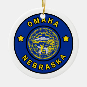 Ornamento De Cerâmica Omaha Nebraska