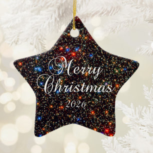 Ornamento De Cerâmica Omega Centauri Feliz Natal