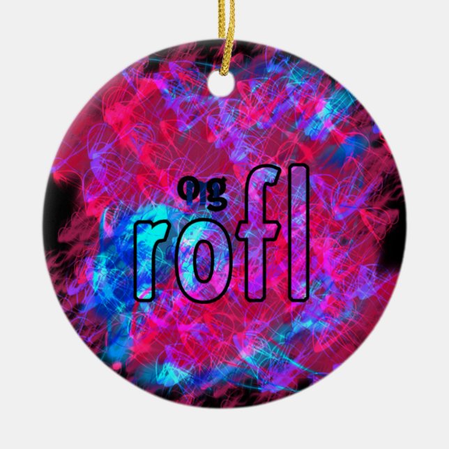 ORNAMENTO DE CERÂMICA OMG! (Frente)