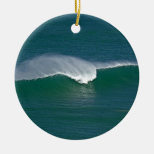 Ornamento De Cerâmica Onda do Natal