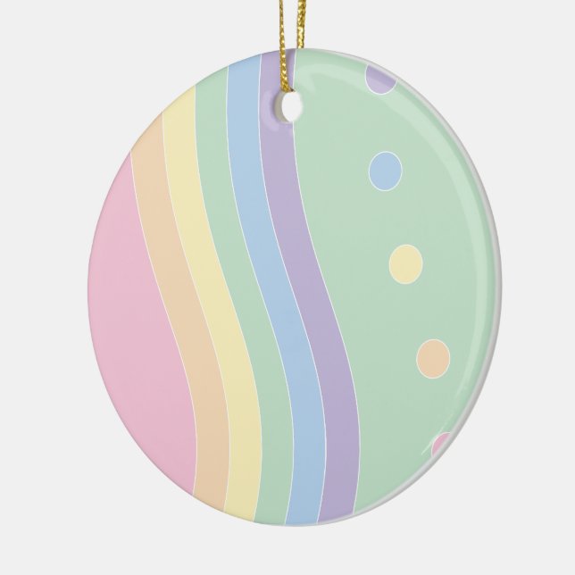 Ornamento De Cerâmica Ondas de Delícia (Fluxo) (Esquerda)