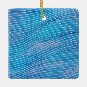 Ornamento De Cerâmica Ondas Fracionadas de Capa de abstrato 21