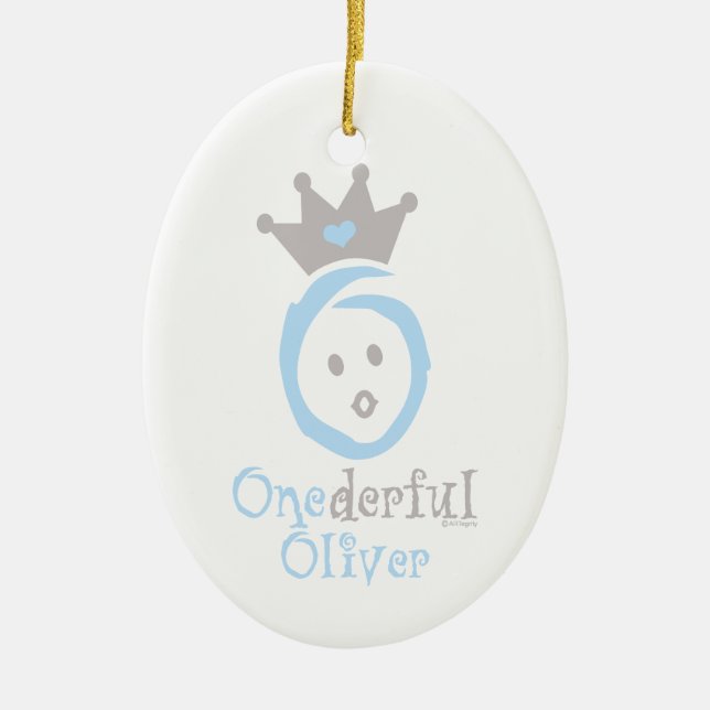 Ornamento De Cerâmica ONEderful Oliver (Frente)