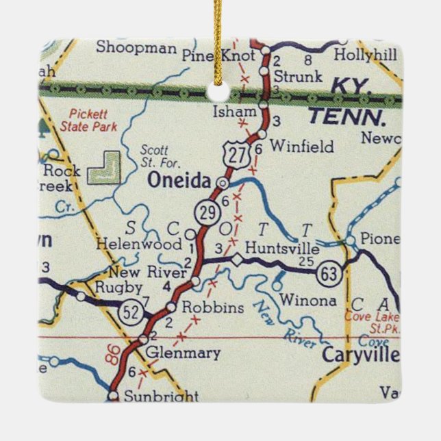 Ornamento De Cerâmica Oneida TN (Verso)