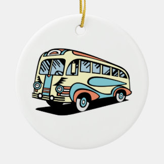 Ornamento De Cerâmica ônibus elétrico