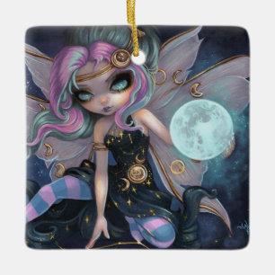 Ornamento de Cerâmica Onyx Moonshadow
