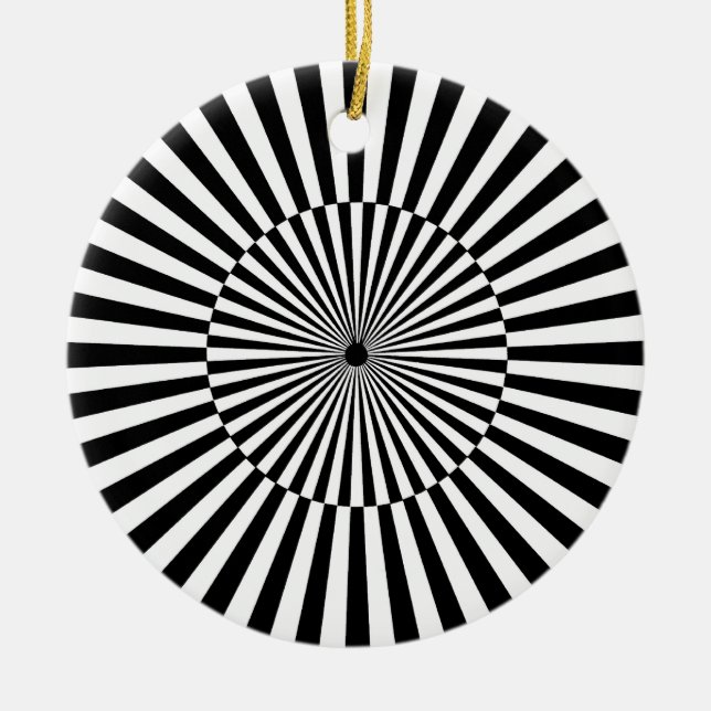 Ornamento De Cerâmica OP -Art nº 3 em Emporio Moffa (Frente)