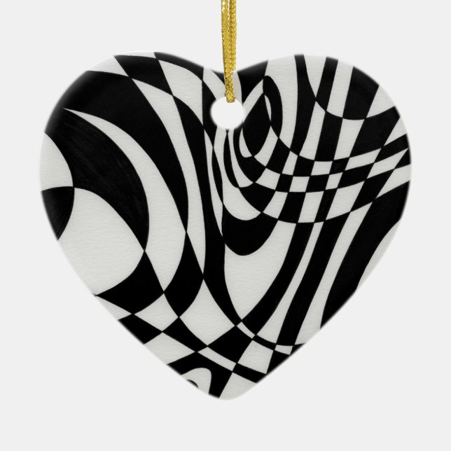 Ornamento De Cerâmica Óptica nº 1b por Michael Moffa (Frente)