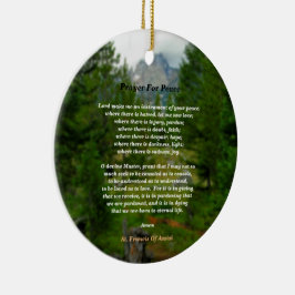 Ornamento De Cerâmica Oração Pela Paz