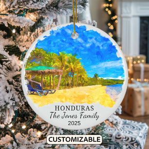 Ornamento De Cerâmica Ordem Personalizada das Honduras, América Central