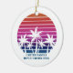 Ornamento De Cerâmica Ordenação da Família Beach Cruise Personalizada pa (Lateral)