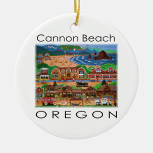 Ornamento De Cerâmica ~ Oregon da praia do canhão