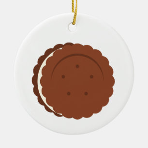 Ornamento De Cerâmica Oreo Cookie