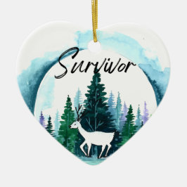 Ornamento De Cerâmica Organ Donation Awareness Survivor Holiday
