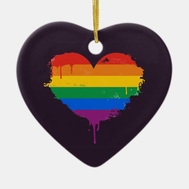ORNAMENTO DE CERÂMICA ORGULHO AMOR (Frente)