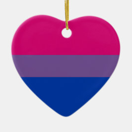 Ornamento De Cerâmica Orgulho Bissexual