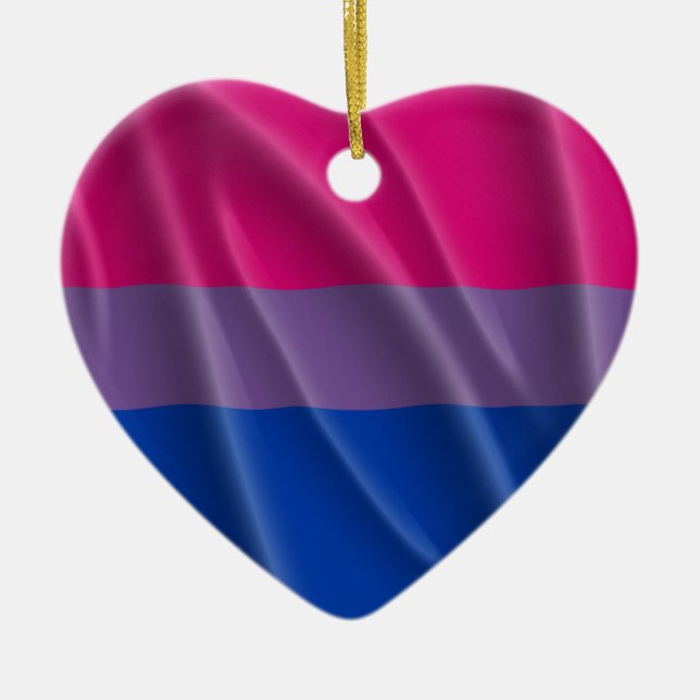 ORNAMENTO DE CERÂMICA ORGULHO BISSEXUAL (Frente)