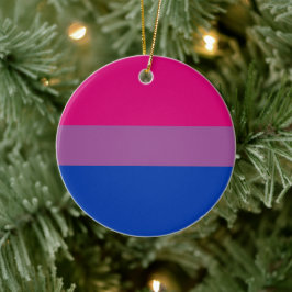 Ornamento De Cerâmica Orgulho Bissexual (Bandeira Bi)