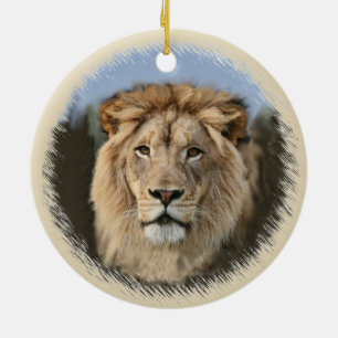 Ornamento De Cerâmica Orgulho do leão