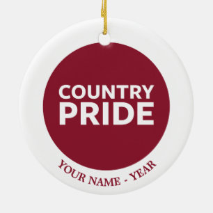 Ornamento De Cerâmica Orgulho do país