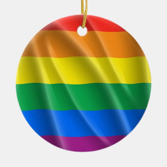 ORNAMENTO DE CERÂMICA ORGULHO GAY (Frente)