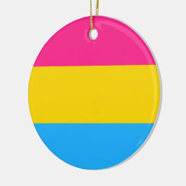 Ornamento De Cerâmica Orgulho Pansexual (Bandeira Pan)