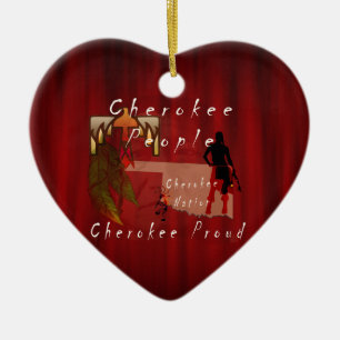 Ornamento De Cerâmica orgulhoso cherokee
