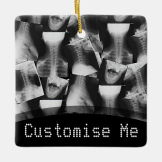 Ornamento De Cerâmica Original com X- Rayed