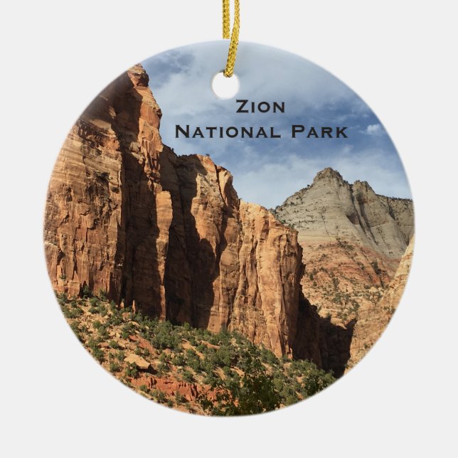Ornamento De Cerâmica Ornaja do Zion National Park Utah (Frente)
