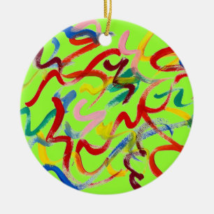 Ornamento De Cerâmica Ornament abstrato