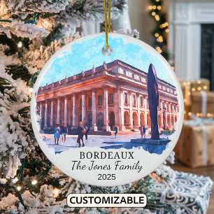Ornamento De Cerâmica Ornament Bordeaux Personalizado, França