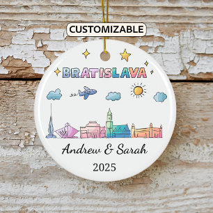 Ornamento De Cerâmica Ornament Bratislava Personalizado, Eslováquia
