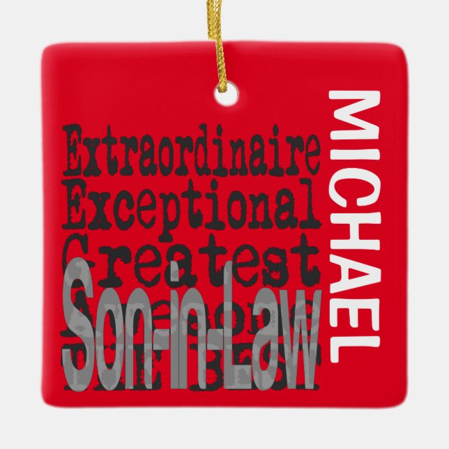 Ornamento De Cerâmica Ornament cerâmico personalizado extraordinário gen (Frente)