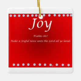 Ornamento De Cerâmica ornament Christmas -Joy