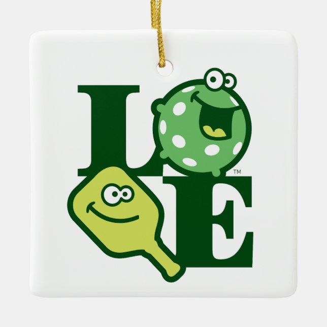 Ornamento De Cerâmica Ornament de amor (Frente)