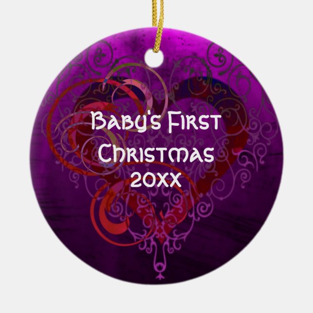 Ornamento De Cerâmica Ornament de amor (Frente)