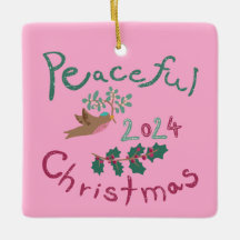 Ornament de aves malvadas do Natal de 2024