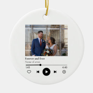 Ornamento De Cerâmica Ornament De Música De Casamento