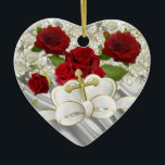 Ornamento De Cerâmica Ornament Deco de Casamento<br><div class="desc">Ornament Deco de Casamento</div>