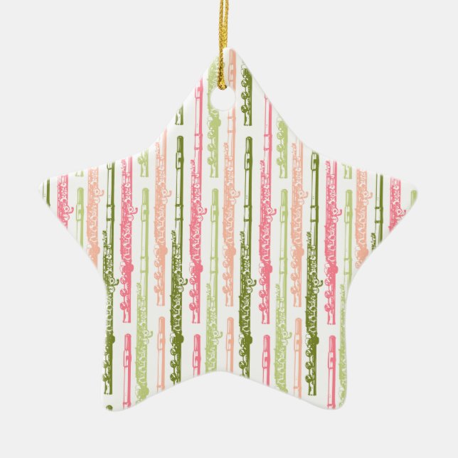 Ornamento De Cerâmica Ornament Flute (Frente)