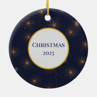 Ornamento De Cerâmica Ornament Frosty Pearl Natal 2025