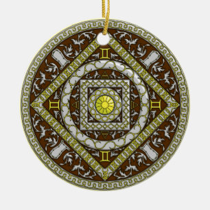 Ornamento De Cerâmica Ornament Gemini Mandala