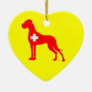Ornamento De Cerâmica Ornament Great Dane