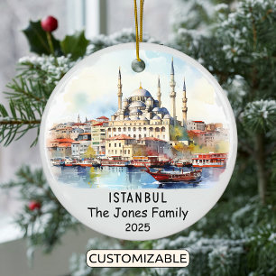 Ornamento De Cerâmica Ornament Istambul Personalizado, Turquia