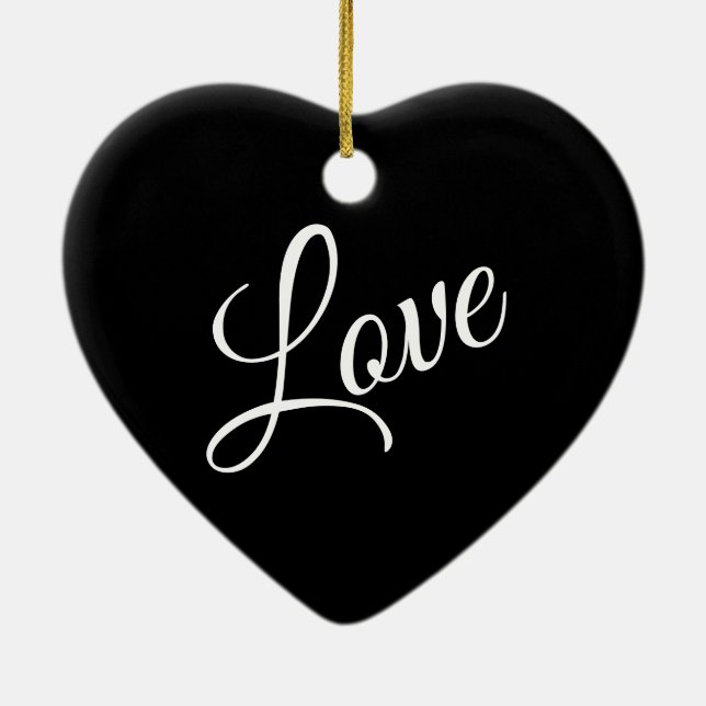 Ornamento De Cerâmica Ornament Moon Heart (Verso)