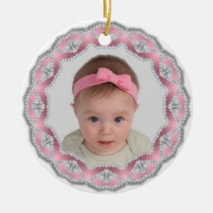 Ornamento De Cerâmica Ornament - Natal - Bebê Girl Bling