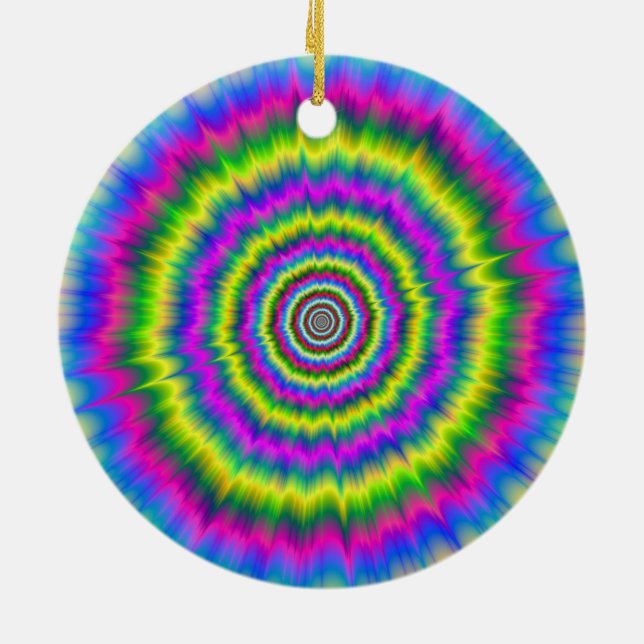 Ornamento De Cerâmica Ornament Neon Explosion (Traseira)