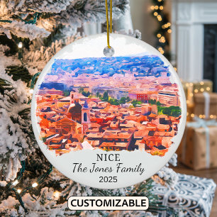 Ornamento De Cerâmica Ornament Personalizado de Nice, Gift França
